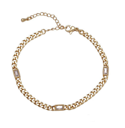 Curb Gem Bracelet