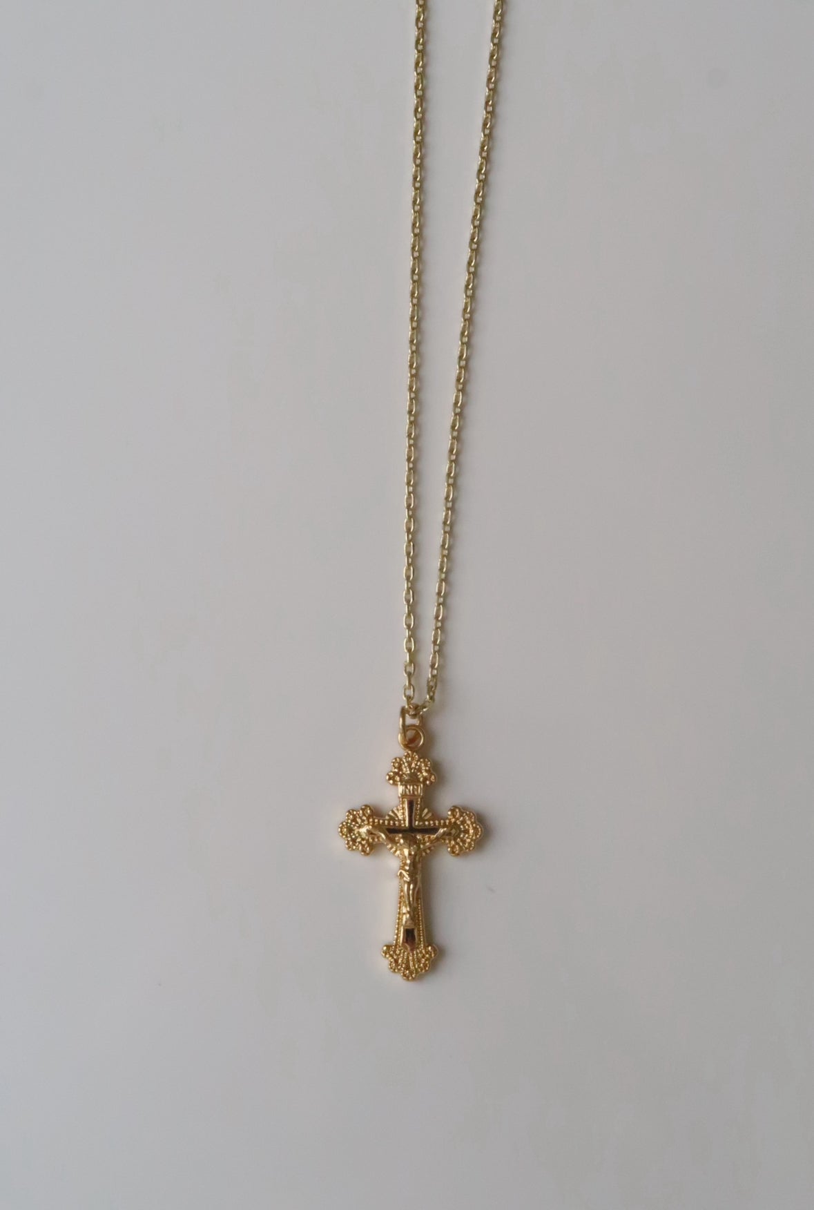 Rosa Cross Necklace