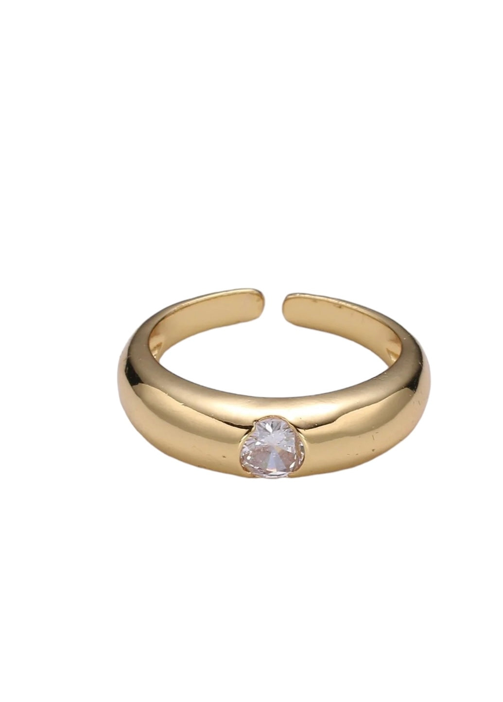 Solid Solitaire Ring