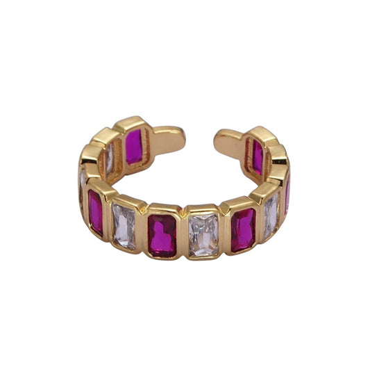 Pink CZ Ring