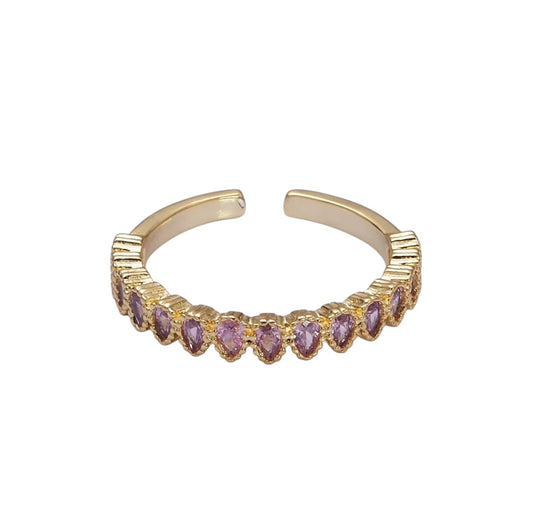 CZ Teardrop Ring